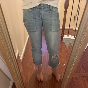 🌷HP A&F cropped jeans